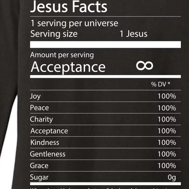 Jesus Facts Womens CVC Long Sleeve Shirt