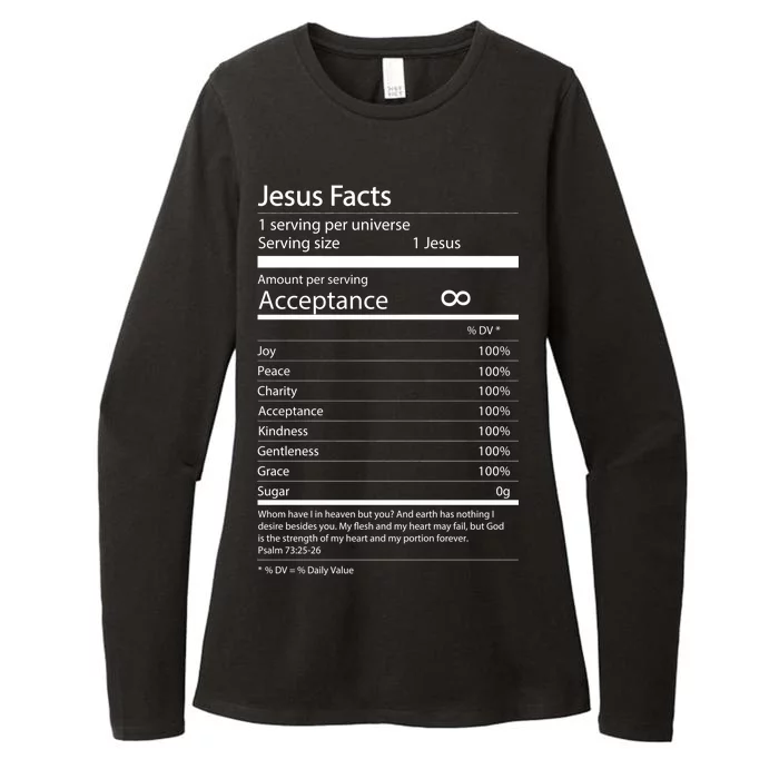 Jesus Facts Womens CVC Long Sleeve Shirt