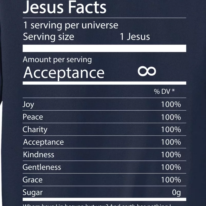 Jesus Facts Tall Sweatshirt