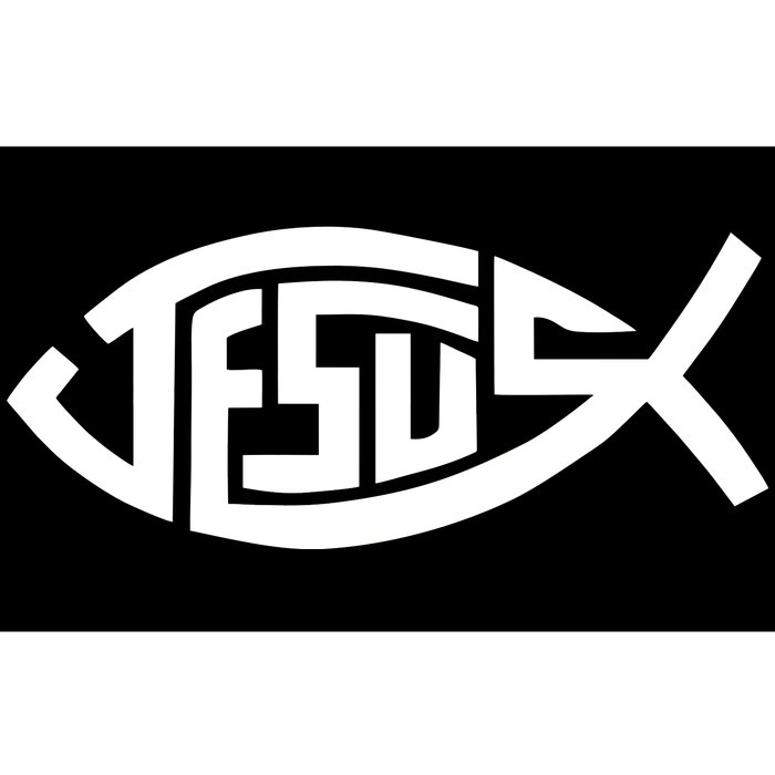 Jesus Fish Logo Bumper Sticker