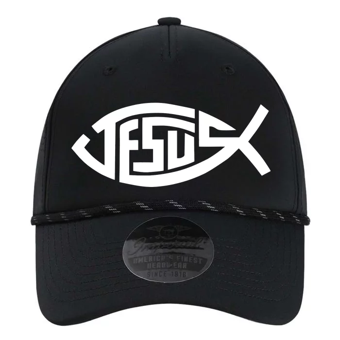 Jesus Fish Logo Performance The Dyno Cap