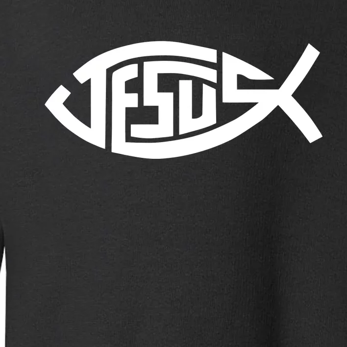 Jesus Fish Logo Toddler Sweatshirt