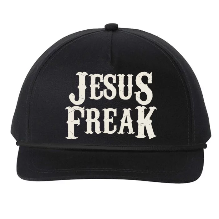 Jesus Freak Snapback Five-Panel Rope Hat