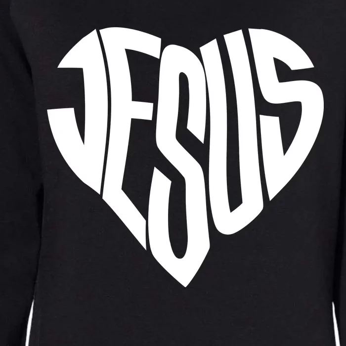 Jesus Heart Womens California Wash Sweatshirt