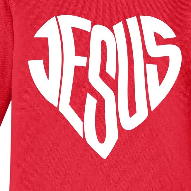 Jesus Heart Baby Long Sleeve Bodysuit