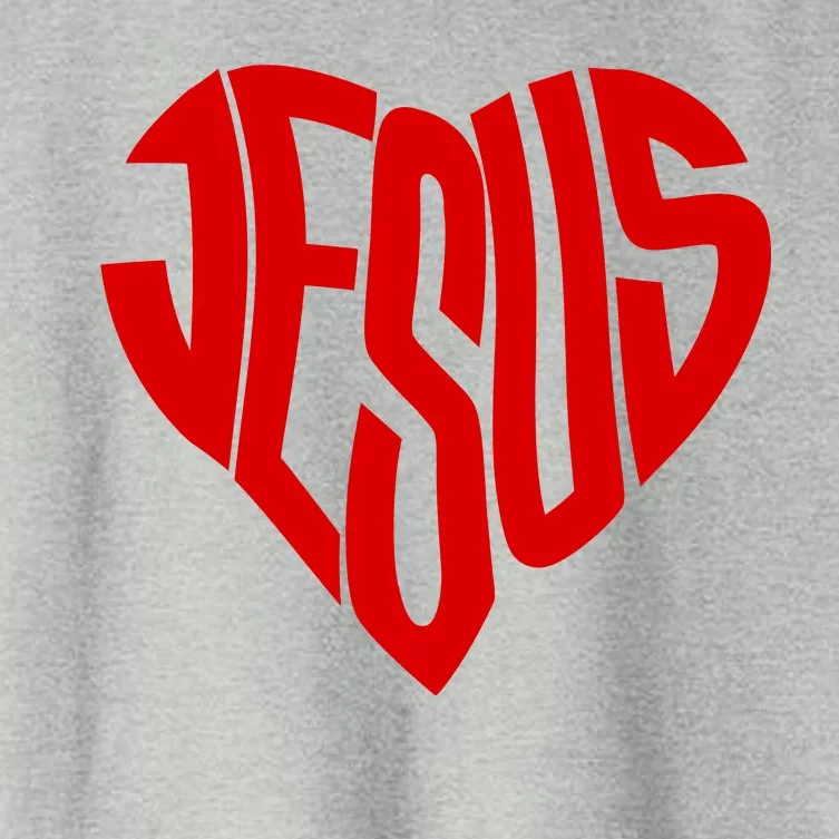 Jesus Heart Women's Crop Top Tee