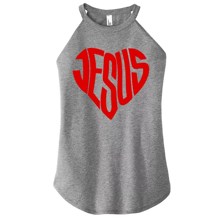 Jesus Heart Women’s Perfect Tri Rocker Tank