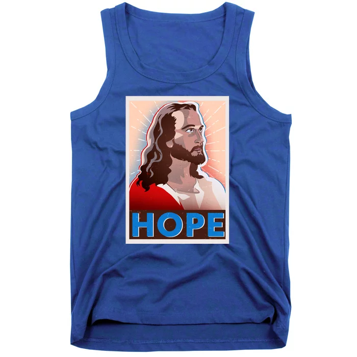 Jesus Hope Vintage Vote Poster Tank Top