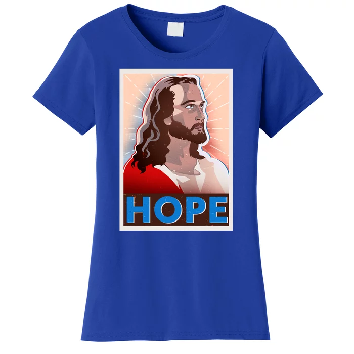 Jesus Hope Vintage Vote Poster Women's T-Shirt