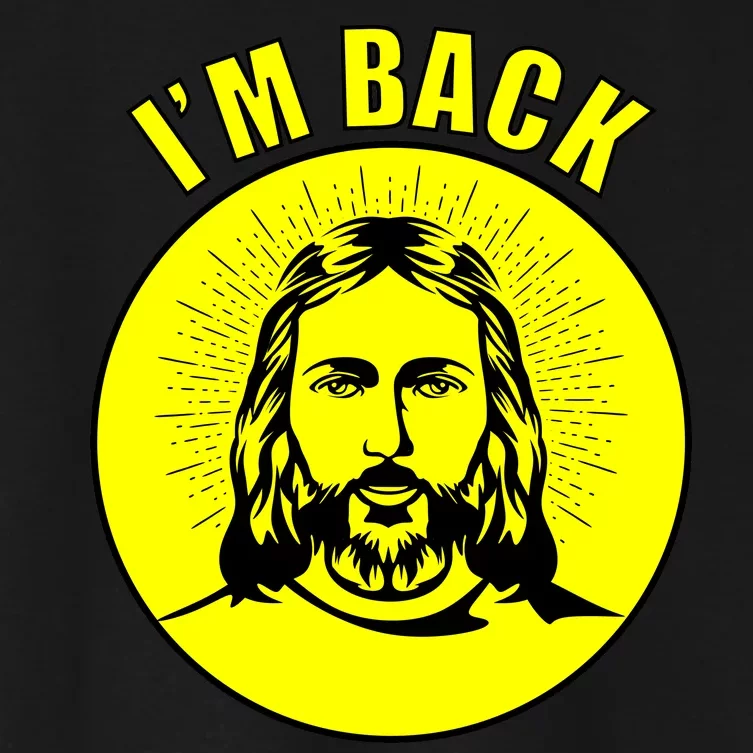 Jesus I'm Back Risen Easter Women's Crop Top Tee