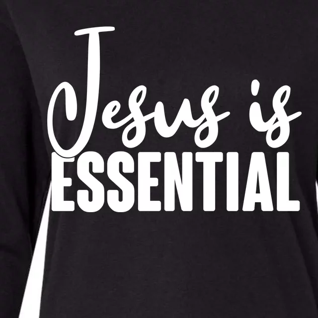 Jesus Is Essential Womens Cotton Relaxed Long Sleeve T-Shirt