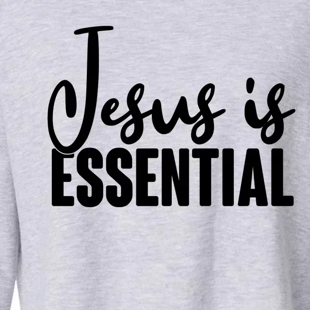 Jesus Is Essential Cropped Pullover Crew