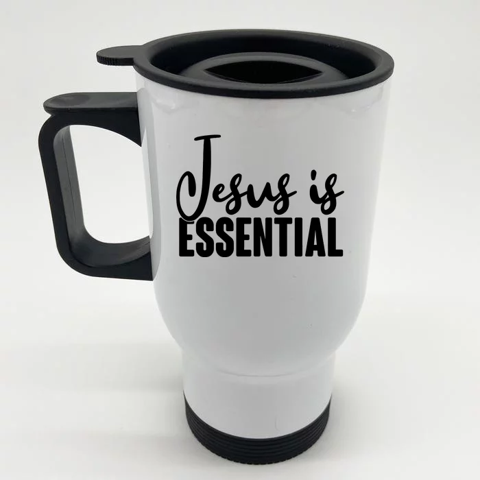 Jesus Is Essential Front & Back Stainless Steel Travel Mug