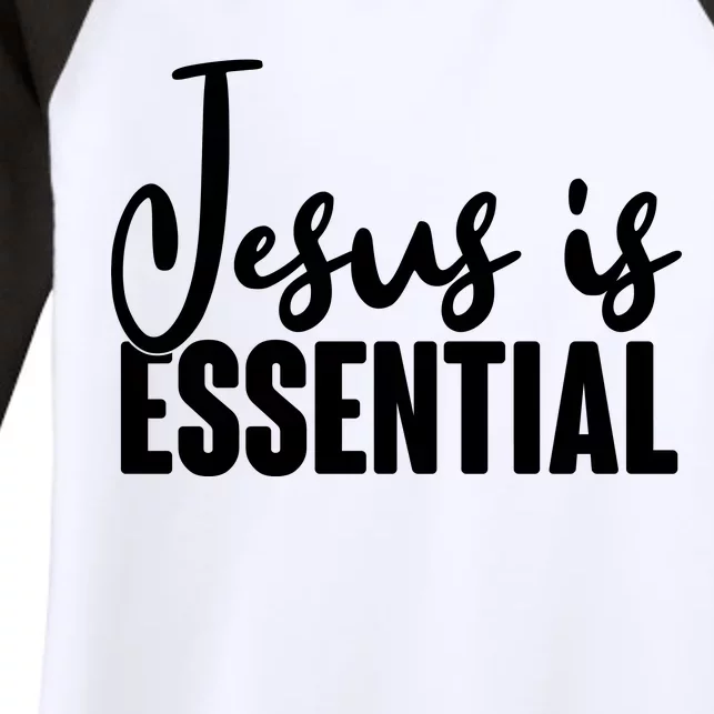 Jesus Is Essential Women's Tri-Blend 3/4-Sleeve Raglan Shirt