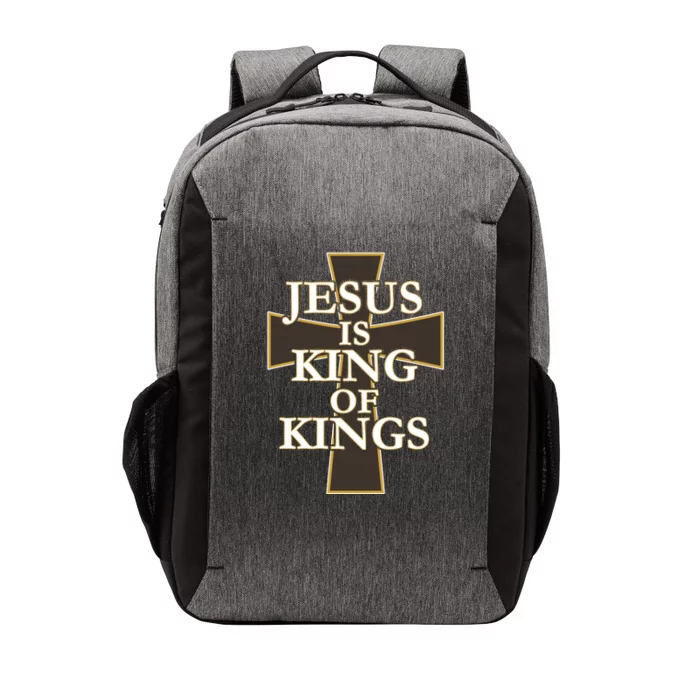 Jesus Is King of Kings Cross Religious Vector Backpack