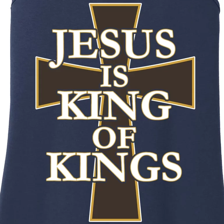 Jesus Is King of Kings Cross Religious Ladies Essential Tank