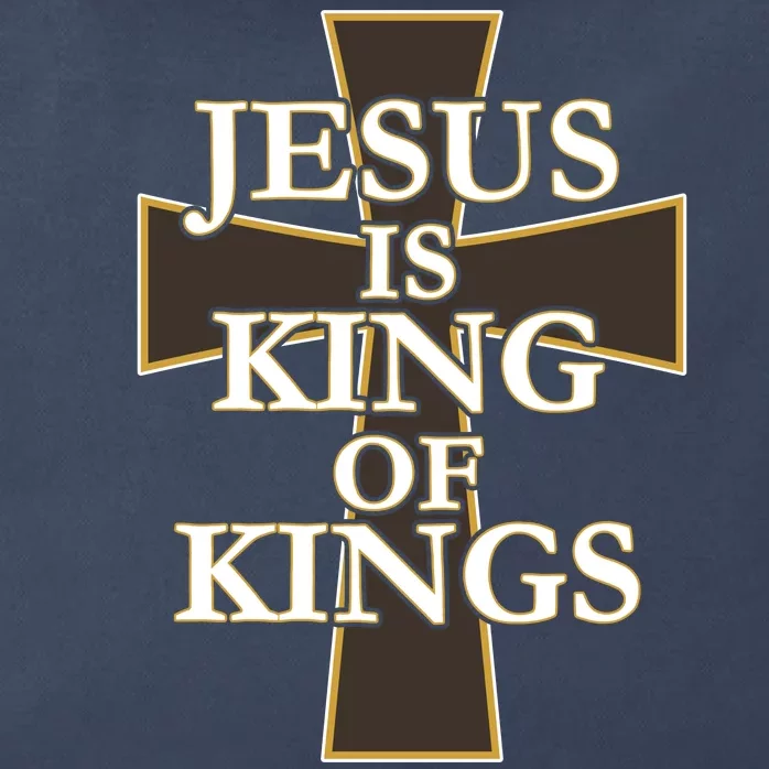 Jesus Is King of Kings Cross Religious Zip Tote Bag