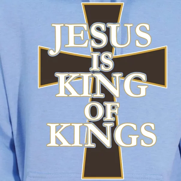 Jesus Is King of Kings Cross Religious Unisex Surf Hoodie