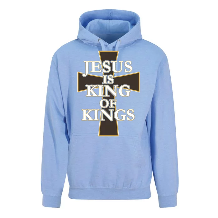 Jesus Is King of Kings Cross Religious Unisex Surf Hoodie