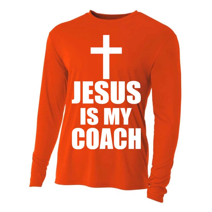 Jesus Is My Coach Cooling Performance Long Sleeve Crew