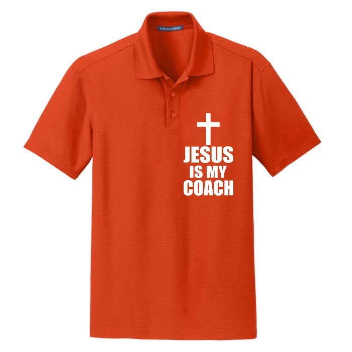 Jesus Is My Coach Dry Zone Grid Performance Polo