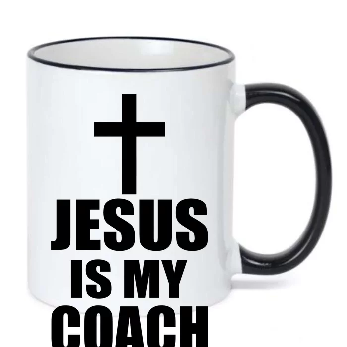 Jesus Is My Coach Black Color Changing Mug