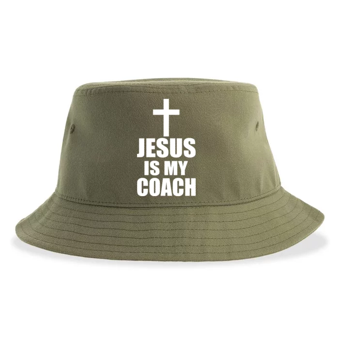 Jesus Is My Coach Sustainable Bucket Hat