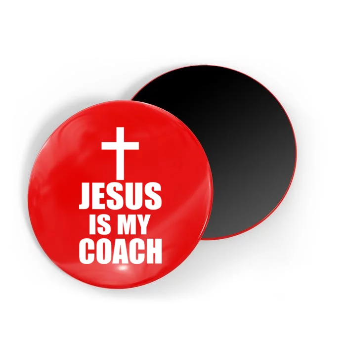 Jesus Is My Coach Magnet