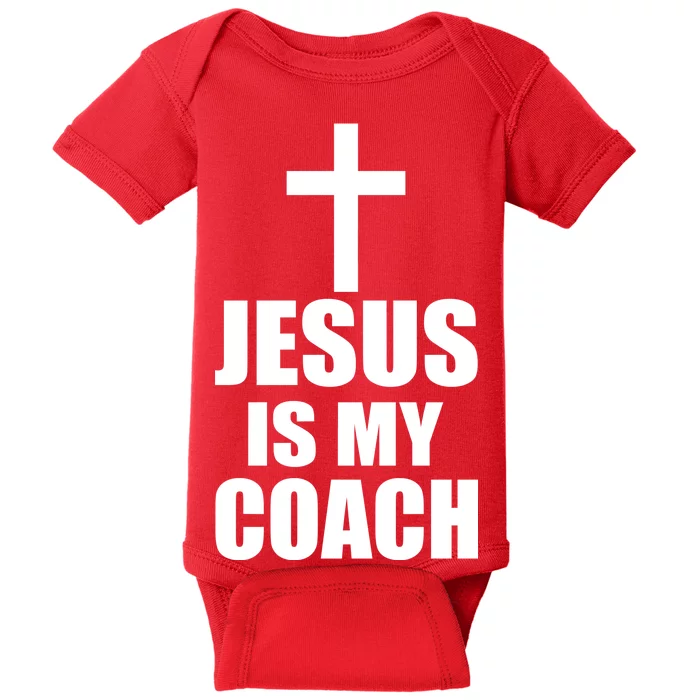 Jesus Is My Coach Baby Bodysuit