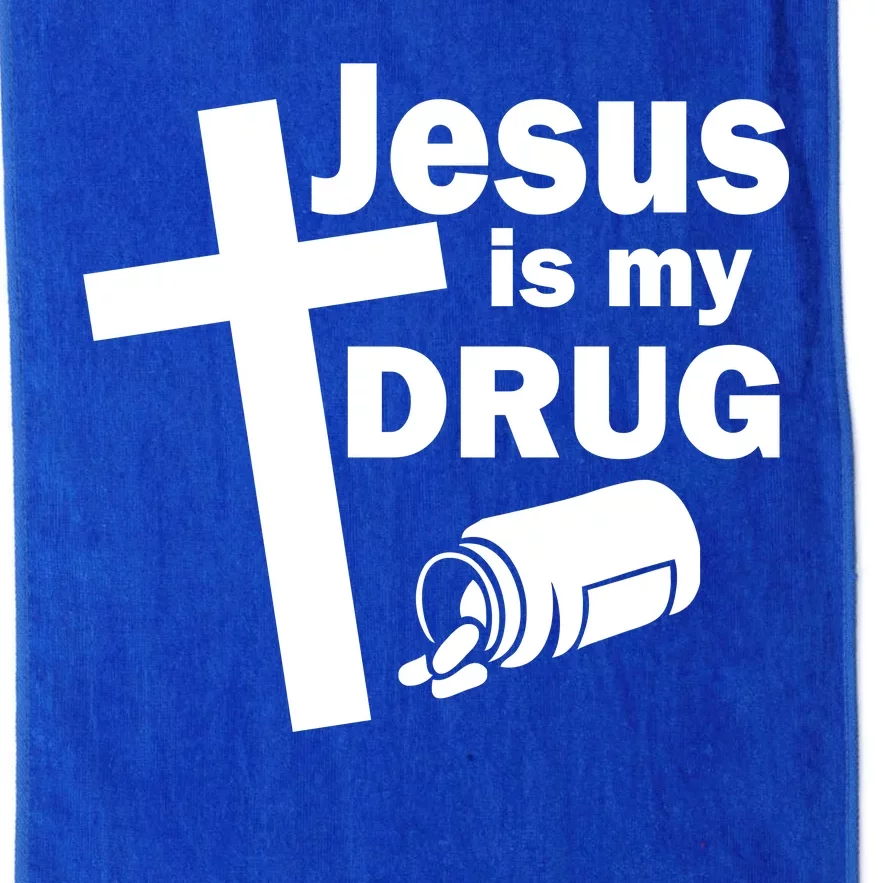 Jesus Is My Drug Platinum Collection Golf Towel