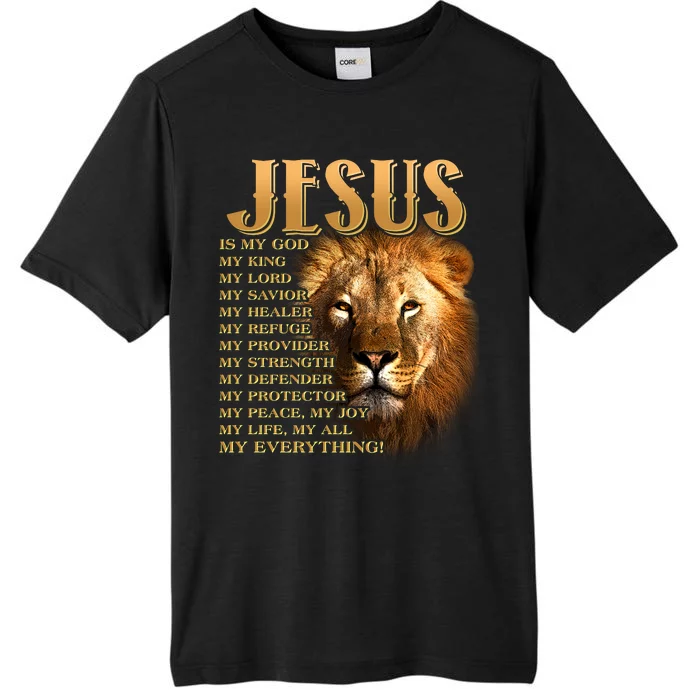 Jesus Is My God My King Lion ChromaSoft Performance T-Shirt