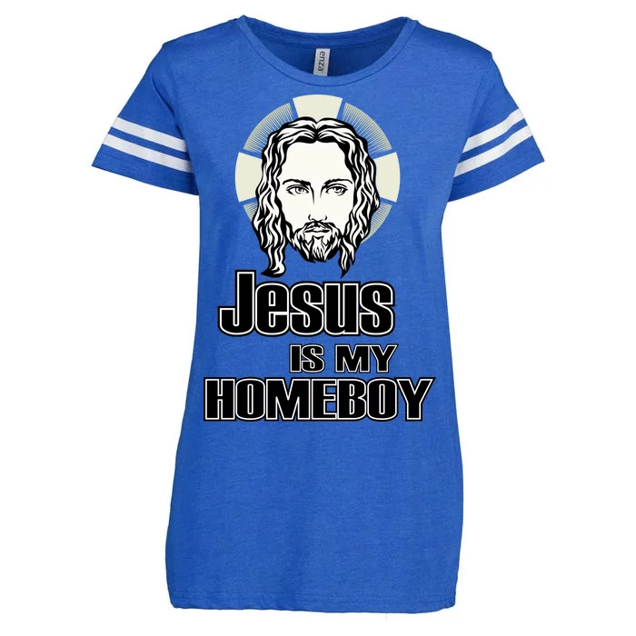 Jesus Is My Homeboy Enza Ladies Jersey Football T-Shirt