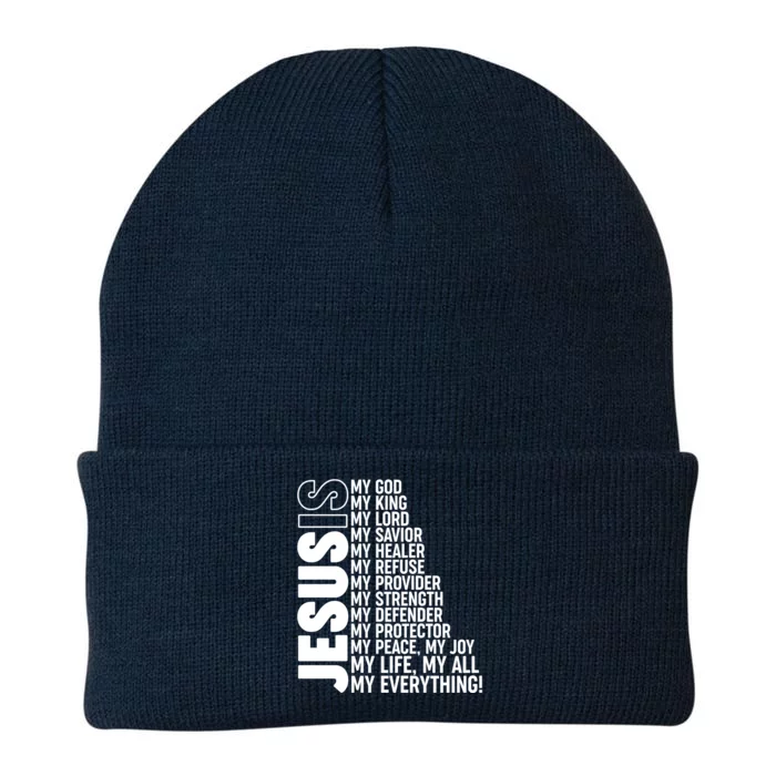 Jesus Is My Life My All My Everything Knit Cap Winter Beanie