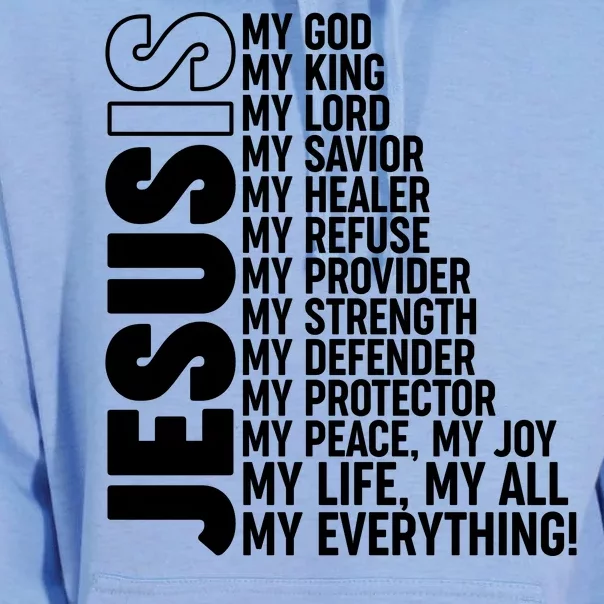 Jesus Is My Life My All My Everything Unisex Surf Hoodie