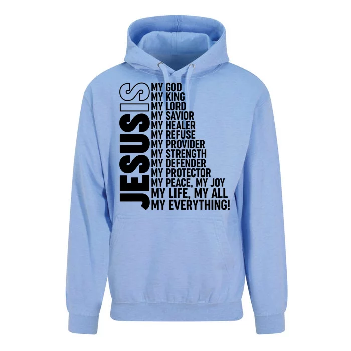 Jesus Is My Life My All My Everything Unisex Surf Hoodie