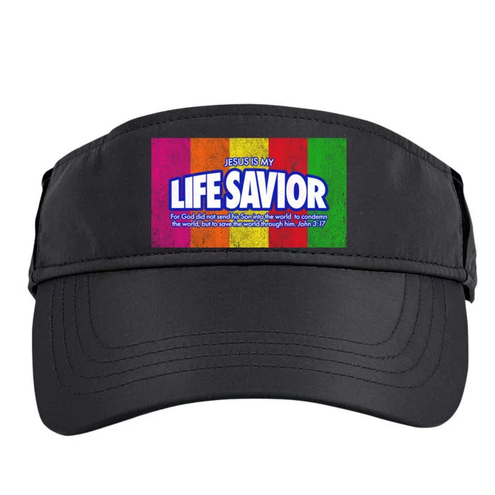 Jesus Is My Life Savior Adult Drive Performance Visor