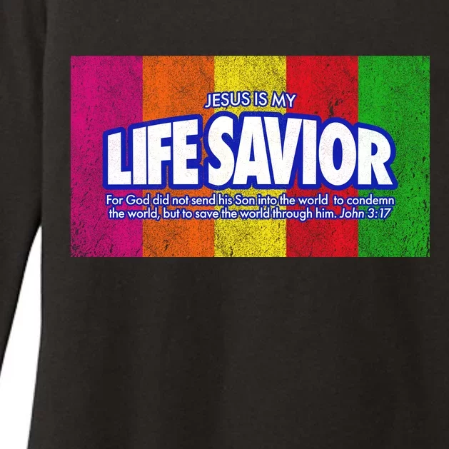 Jesus Is My Life Savior Womens CVC Long Sleeve Shirt