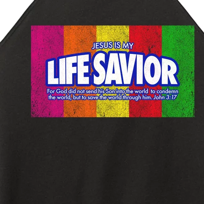 Jesus Is My Life Savior Women’s Perfect Tri Rocker Tank