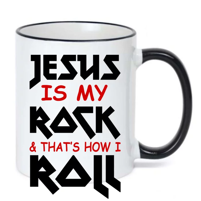 Jesus Is My Rock & Roll Black Color Changing Mug