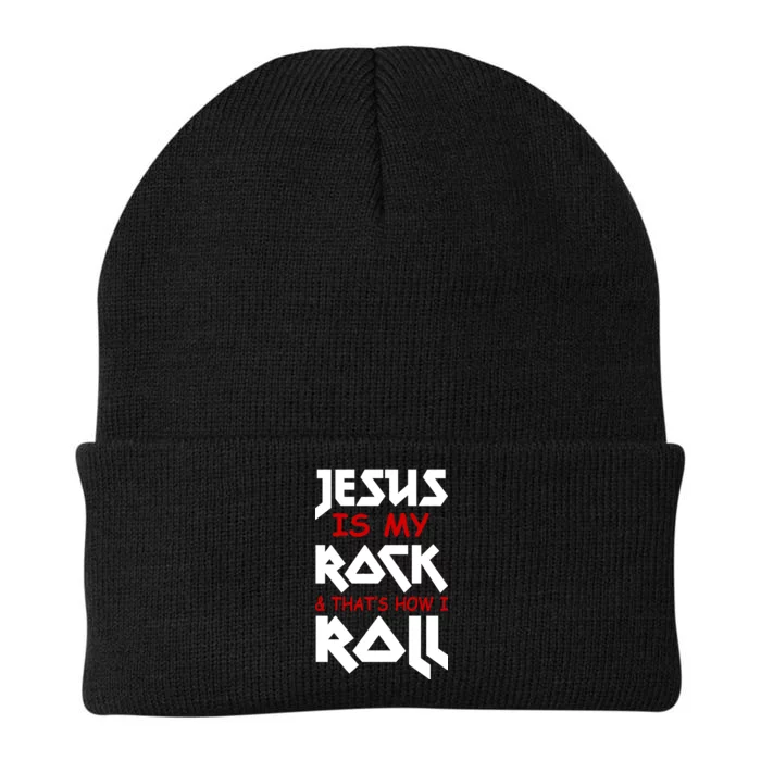 Jesus Is My Rock & Roll Knit Cap Winter Beanie