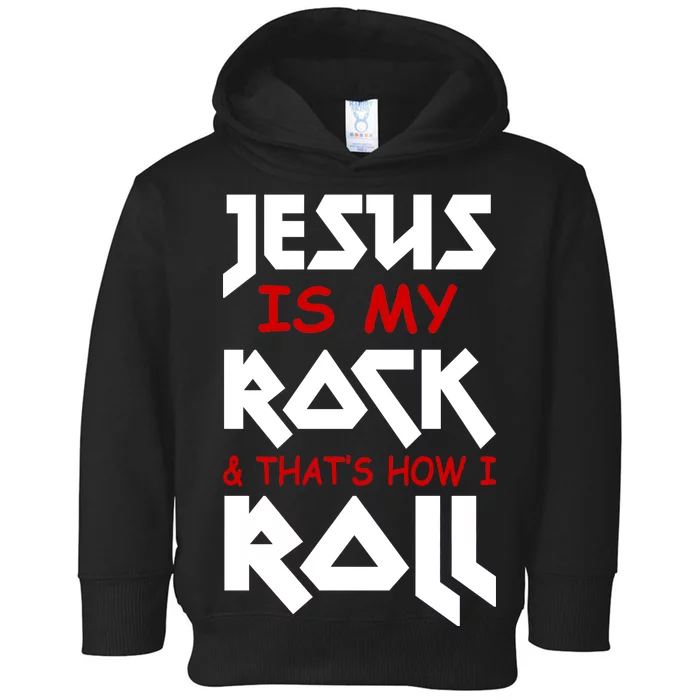 Jesus Is My Rock & Roll Toddler Hoodie