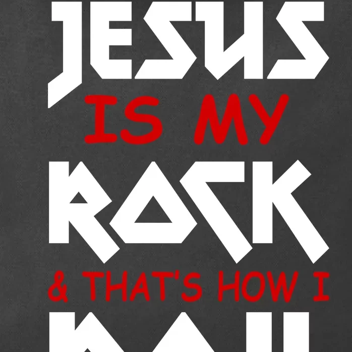 Jesus Is My Rock & Roll Zip Tote Bag