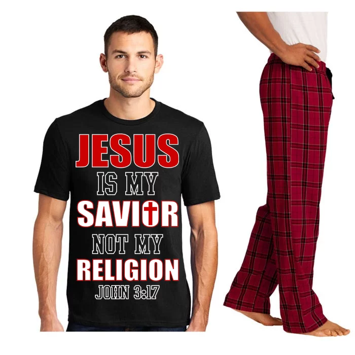 Jesus Is My Savior Not Religion Pajama Set