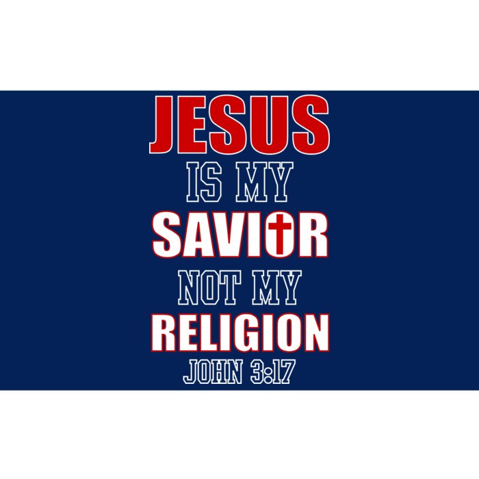 Jesus Is My Savior Not Religion Bumper Sticker