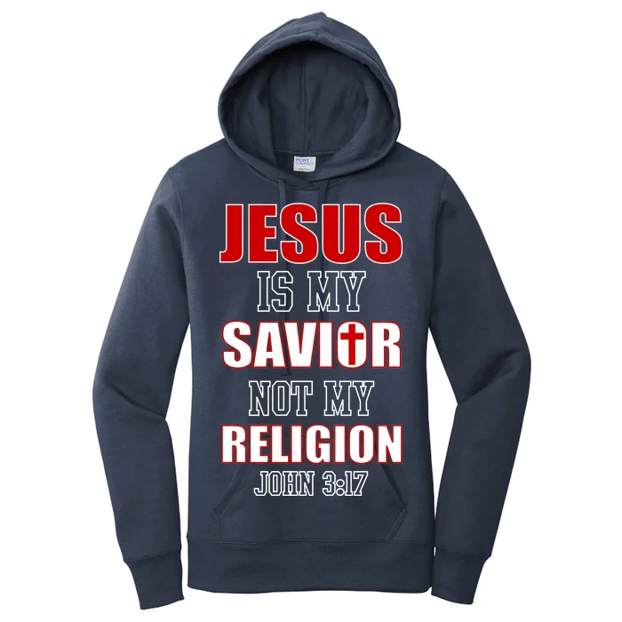 Jesus Is My Savior Not Religion Women's Pullover Hoodie