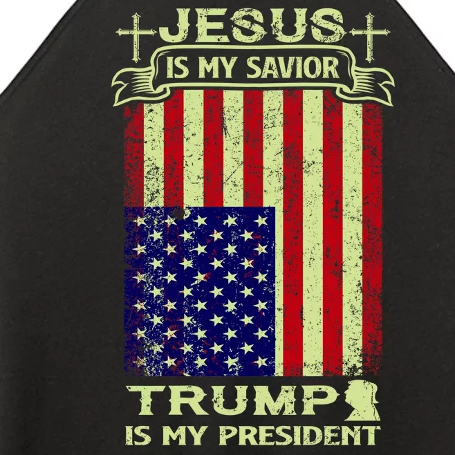 Jesus Is My Savior Trump Is My President 2020 Women’s Perfect Tri Rocker Tank