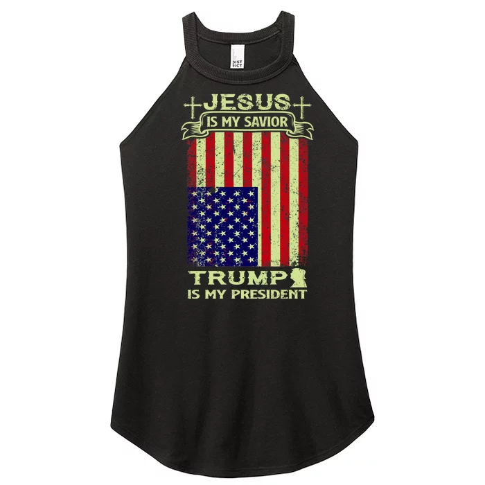 Jesus Is My Savior Trump Is My President 2020 Women’s Perfect Tri Rocker Tank