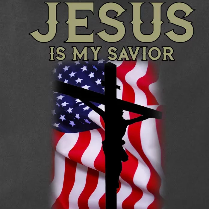 Jesus Is My Savior Trump Is My President American Cross Zip Tote Bag