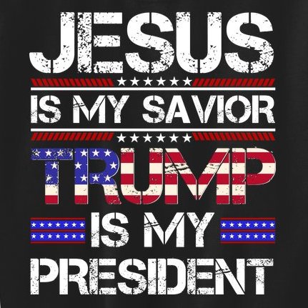 Jesus Is My Savior Trump Is My President Christian Kids Sweatshirt