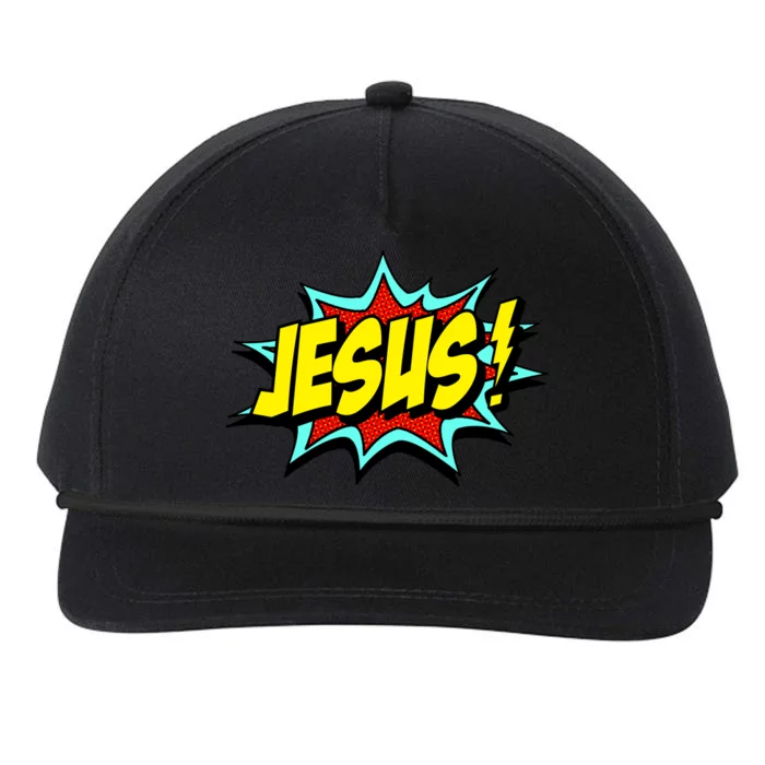 Jesus Is My Superhero Snapback Five-Panel Rope Hat